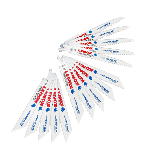 LENOX 10734 15-Piece Reciprocating Saw Blade Kit With Plastic Case