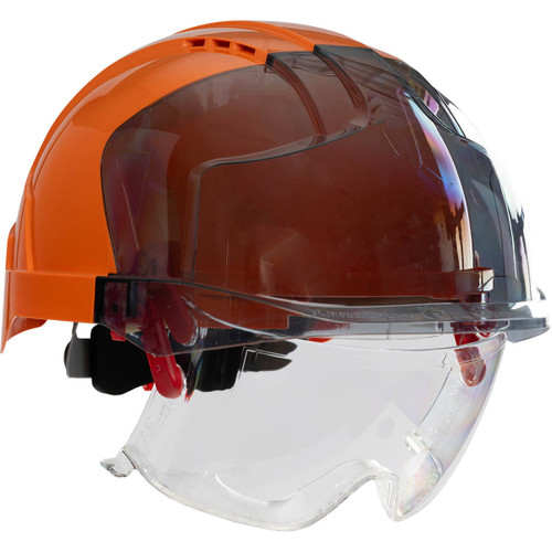 EVO® VISTAlens™ 280-EVLV  Hard Hats, Size OS, Orange-Smoke