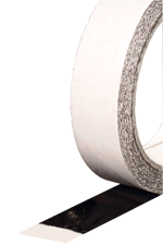 Electro-Tape 1/2"   (12 mm)  x 60 yd Black Double Coated  Splicing Tissue - Acrylic Adhesive 72/CS
