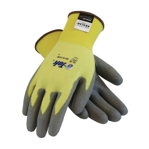 G-Tek® KEV™ 09-K1250  Cut Resistant Gloves, Size S, Yellow, ANSI A2