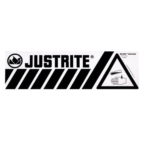 Bottom Acid Band Warning Label for Safety Cabinets, Large, Haz-Alert™ - 29007