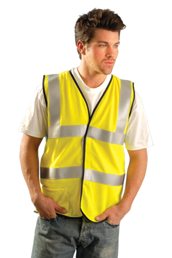 Occunomix Premium Flame Resistant DualStripe Mesh Vest HRC1 1/EA