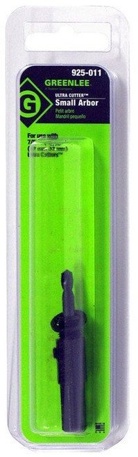 GREENLEE Small Arbor with Pilot Drill for 7/8" to 1-7/32" Size Cutter