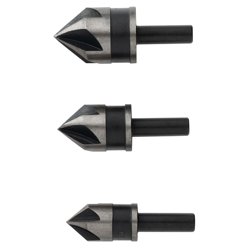 IRWIN DRL BIT CNTRSINK 82' BLK OX 3PC SET CLAM