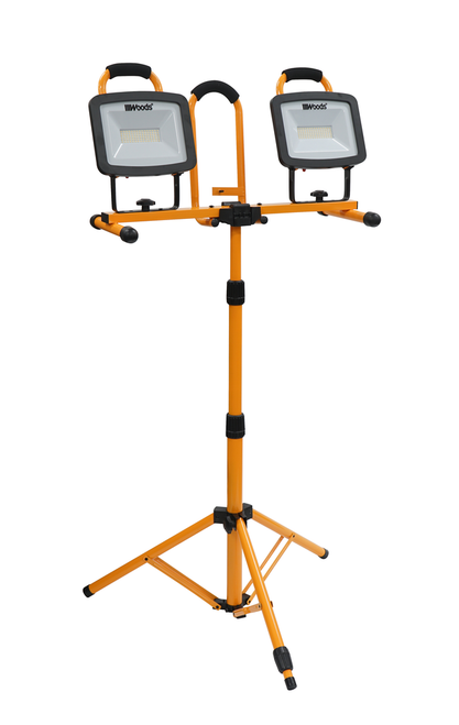 Woods Pro 12,000 Lumen Dual Head Work Light with Tripod 2/BX