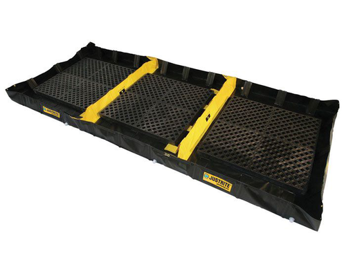 6' x 16' x 8", 478 Gallon Spill Capacity, 3-Zone Decontamination Spill Containment Berm, QuickBerm® - 28572