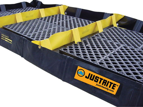 6' x 16' x 8", 478 Gallon Spill Capacity, 3-Zone Decontamination Spill Containment Berm, QuickBerm® - 28572