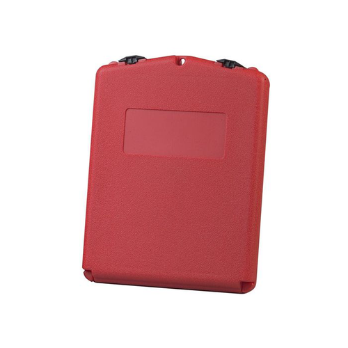 Document Storage Box for SDS, Medium-sized, Lockable Front, Single Pack, Plastic, Red - S23304