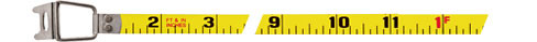 100FT ST Hook End G1 Blade Long Tape Measure 6/PK
