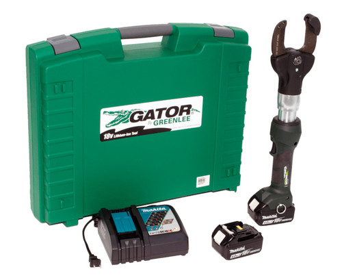 GREENLEE 2" Cutter w/ Two 4.0 Ah Batteries, 12V Charger, & Case