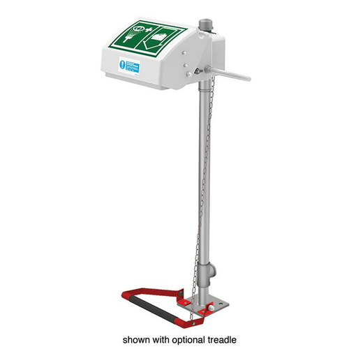 Pedestal Mount, Closed ABS Bowl, Hughes Eye/Face Wash, Stainless Steel Pipe - 45GSP