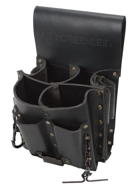 GREENLEE Heavy-Duty 8-Pocket Leather Pouch