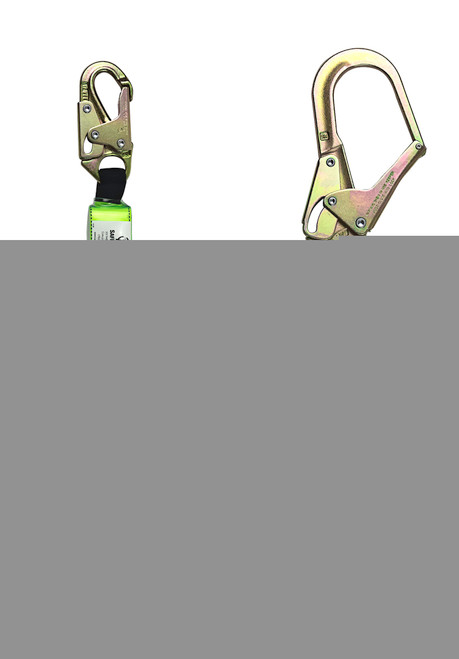 SafeWaze PRO 6' Stretch Energy Absorbing Lanyard: Rebar Hook
