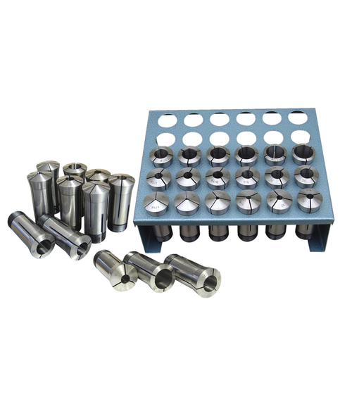JET Premium 35 Piece 5-C Collet Set With Rack (1/32nd)