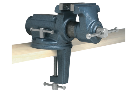 WILTON CBV-100, Super-Junior 4" Vise with Clamp On Swivel Base