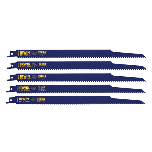 IRWIN RECIP 12" 6TPI 5PK