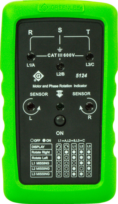 GREENLEE Phase Sequence and Motor Rotation meter