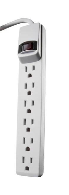 Woods POWERSTRIP, 6 OUTLET 6' CORD 6/BX