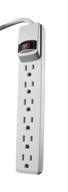 Woods POWERSTRIP, 6 OUTLET 6' CORD 6/BX
