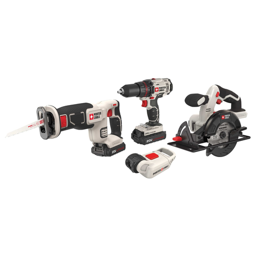 PORTER CABLE 20V MAX LC 4 TOOL COMBO KIT-FOB