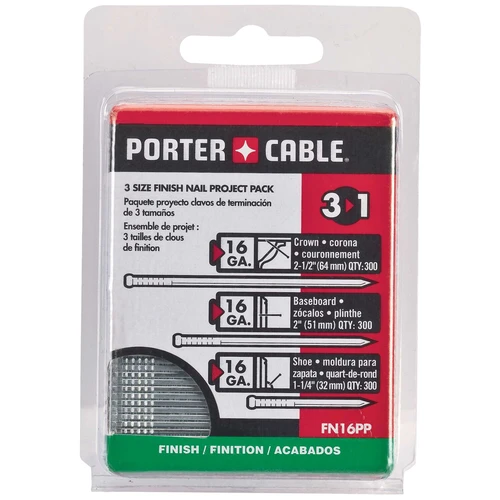 PORTER CABLE 16 GA Finish Nail Project Pack
