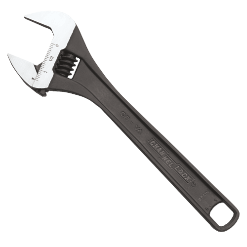 Channellock 6" Adjustable Wrench Black Phosphate 1/EA