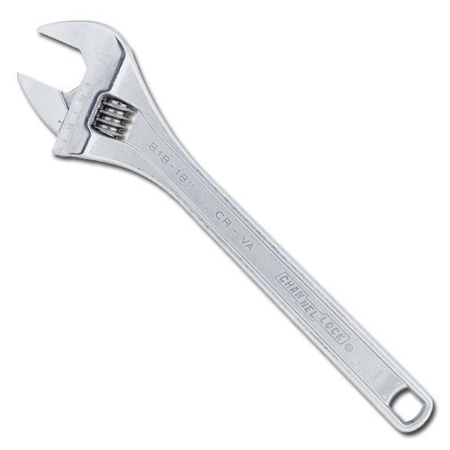 Channellock 18" Adjustable Wrench Chrome 1/EA