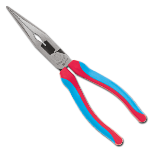 Channellock 8" Code Blue XLT Long Nose Plier with Cutter 1/EA