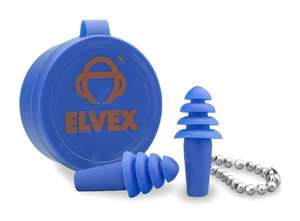 Quattro Uncorded Reusable Ear Plug w/Container&Chain 27NRR 50/BX