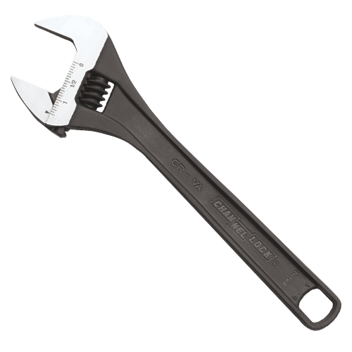 Channellock 18" Adjustable Wrench Black Phosphate 1/EA