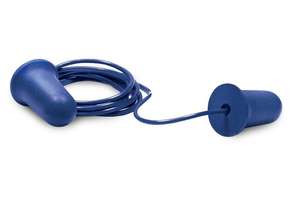 BLUE Corded Disposable Ear Plugs SNR 34 NRR 32 100PR/BX