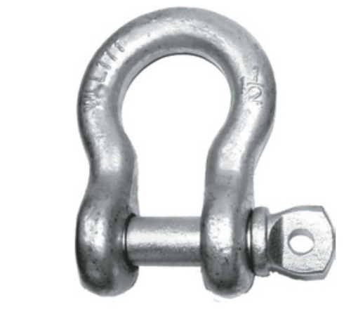 Anchor Shackle 1-3/4" Screw Pin Type Swl 50,000 Lb