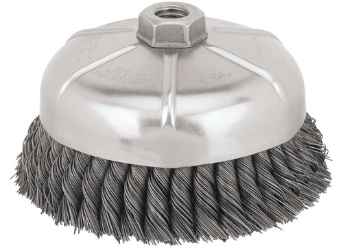 DEWALT 3" x 5/8"-11 HP .014 Carbon Crimp Wire Cup Brush  (P/N DW4917)