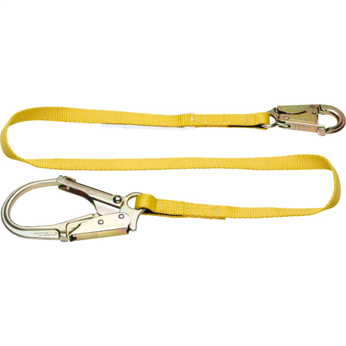 Positioning Lanyard (1" Web, Snaphook and Rebar Hooks) - 6'