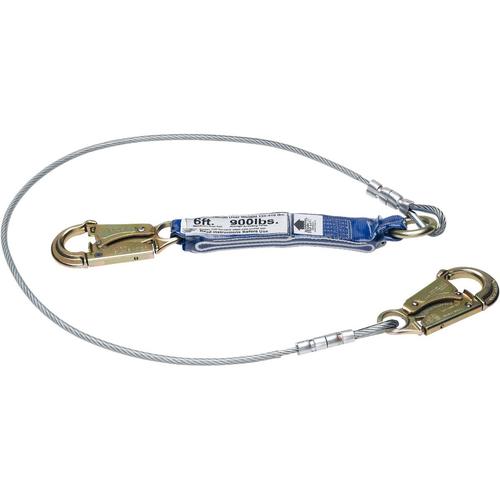 DeCoil Lanyard (Cable, Snaphooks) - 6'