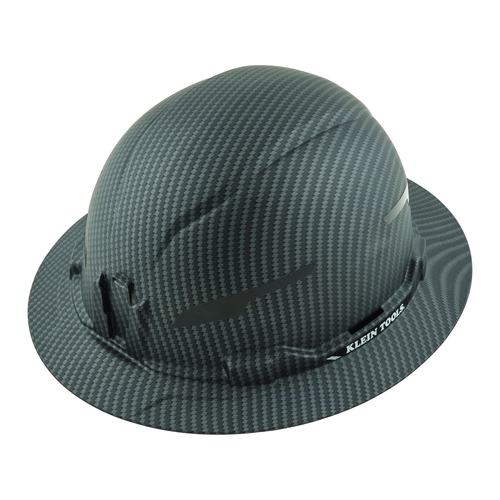 Hard Hat, Premium KARBN™ Pattern, Non-Vented Full Brim, Class E
