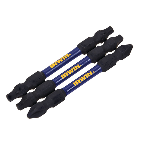 IRWIN IMPACT 2-1/2IN DE PH2/SQ2/T25 3PK