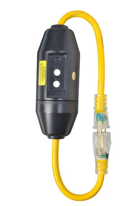 Southwire YELLOW JACKET, 12/3 2' SJTW INLINE GFCI 6/BX