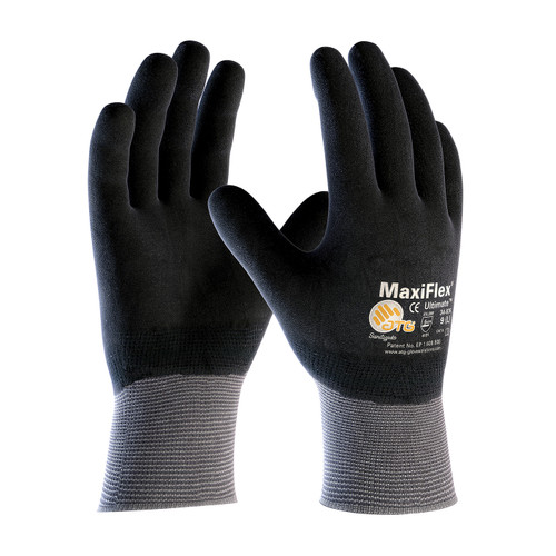 MaxiFlex® Ultimate™ 34-876  SeamlessGlove Coated, Size S, Gray