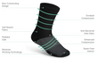 Mid-Calf Compression Socks Ortho Feet