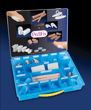 Pedifix, Inc Treatment Kit Visco-GEL – 29-Piece Gel Foot Care Assortment Kit with Case