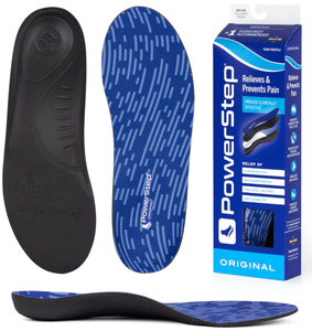 Powerstep Original Orthotic Shoe Insoles – Low Profile Arch Support & Cushioning
