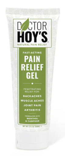 Doctor Hoy's Natural Pain Relief Gel 3 Oz. – Cooling Topical Comfort Gel with Menthol & Arnica