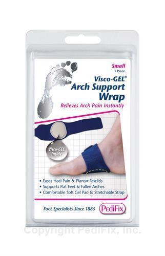 Pediflex Visco-GEL Arch Support Wrap – Adjustable Gel Arch Cushion Wrap (1 Pack)