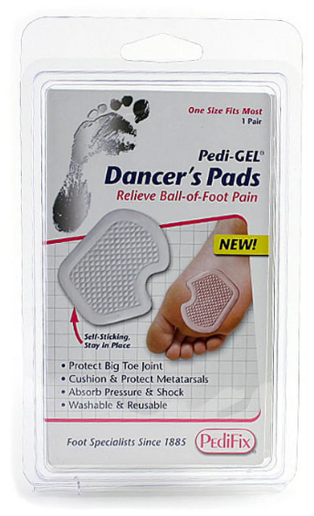 PediFix Pedi-GEL Dancer’s Pads – Gel Metatarsal Cushions for Forefoot Pain Relief