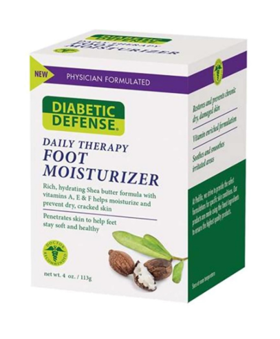 PediFix Diabetic Defense Foot Moisturizing Cream 4 oz – Non-Greasy Hydration for Dry Feet