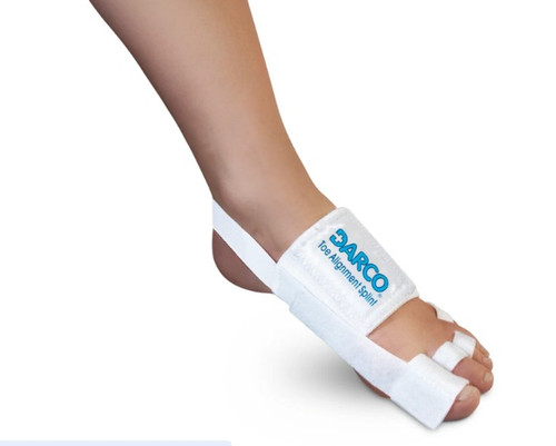 DARCO Toe Alignment Splint | Adjustable Hammer Toe, Bunion & Hallux Valgus Support | One Size