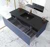 Vitri 54 - Nautical Blue Cabinet + Matte Black Viva Stone Solid Surface Countertop