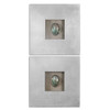 Uttermost Abalone Shells Silver Wall Art, S/2