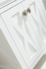 Wimbledon - 24 - White Cabinet + White Carrara Marble Countertop